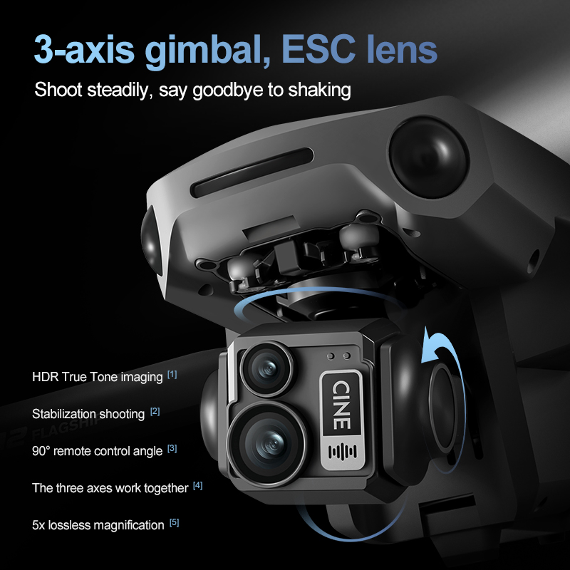 8K 3 Axis Gimbal Brushless 7.2 - Drone Gimbal Case review and price