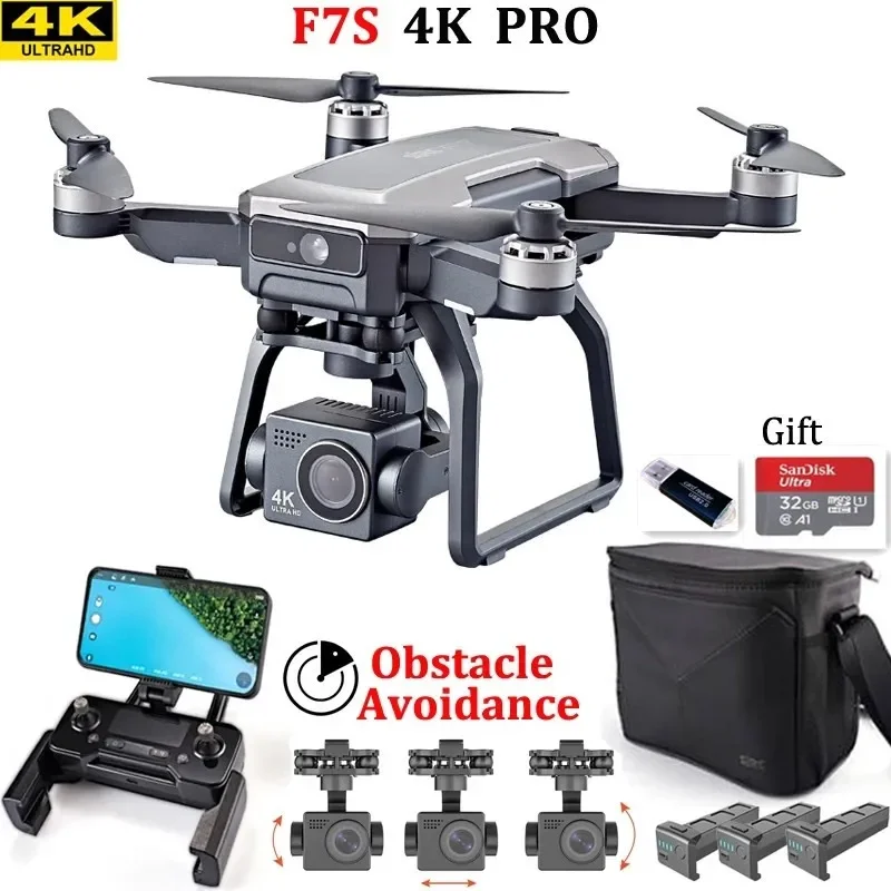 SJRC F7s 4K PRO Drone 4K obsca - Drone Gimbal Brushless review and price