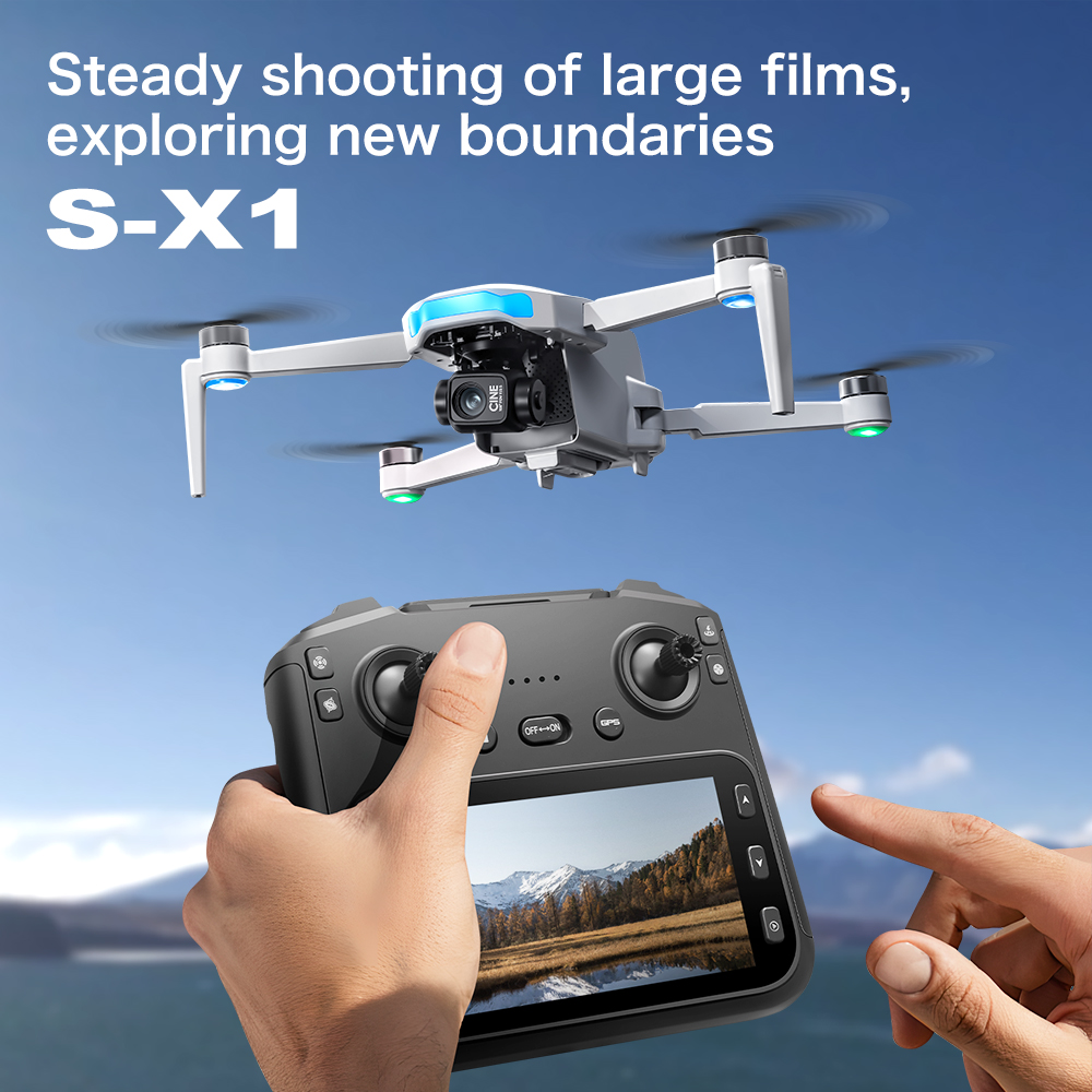 Lenovo S-X1 GPS Drone 8K HD pr - Drone Gimbal 3 Axis review and price