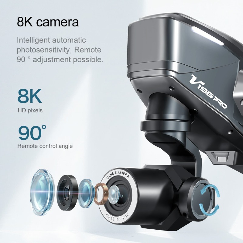 2025 V196 Automatic Obstacle A - Drone Gimbal 2 Axis review and price